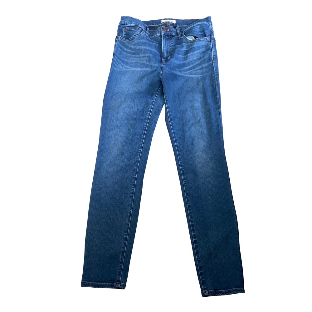 Madewell Roadtripper Skinny Jeans Medium‎ Wash Blue Denim Womens Size 28